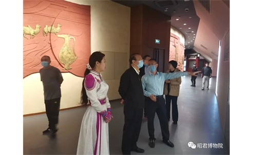 自治区人民政府副主席郑宏范考察昭君博物院文物保护和博物馆建设