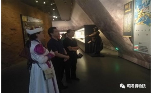 浙江省文化和旅游厅党组成员、副厅长叶菁参观昭君博物院